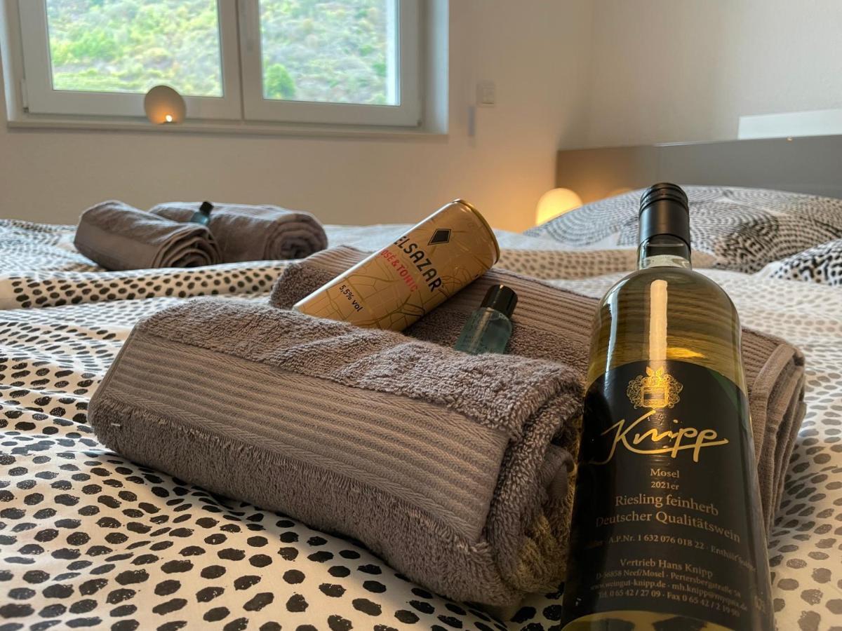 Moselpromenade Villa Moselufer, Panorama & Burg Cochem Blick, Netflix, Balkon 외부 사진